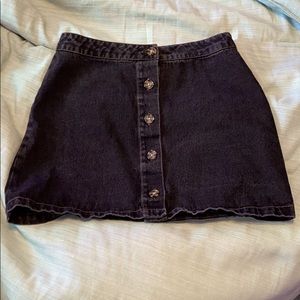 forver 21 | black denim skirt